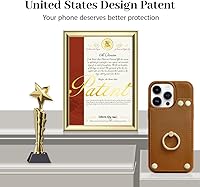 Vista 5 de LAMEEKU Funda tipo cartera para iPhone 15 Pro con soporte para tarjetas, funda de piel sintética con ranuras para tarjetas, soporte de anillo