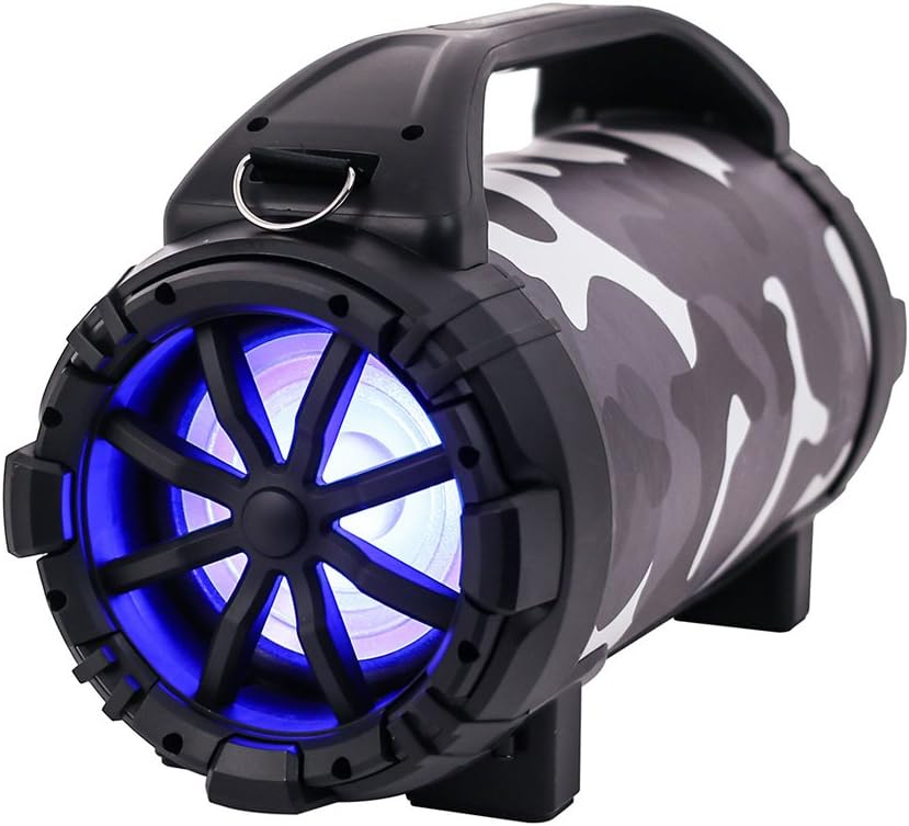 Blackmore BTU-5001 Urban Camo Portable, Rechargeable, 2way, PA -Music Player with Bluetooth connectivity, built in Mp3 player and LED illumination