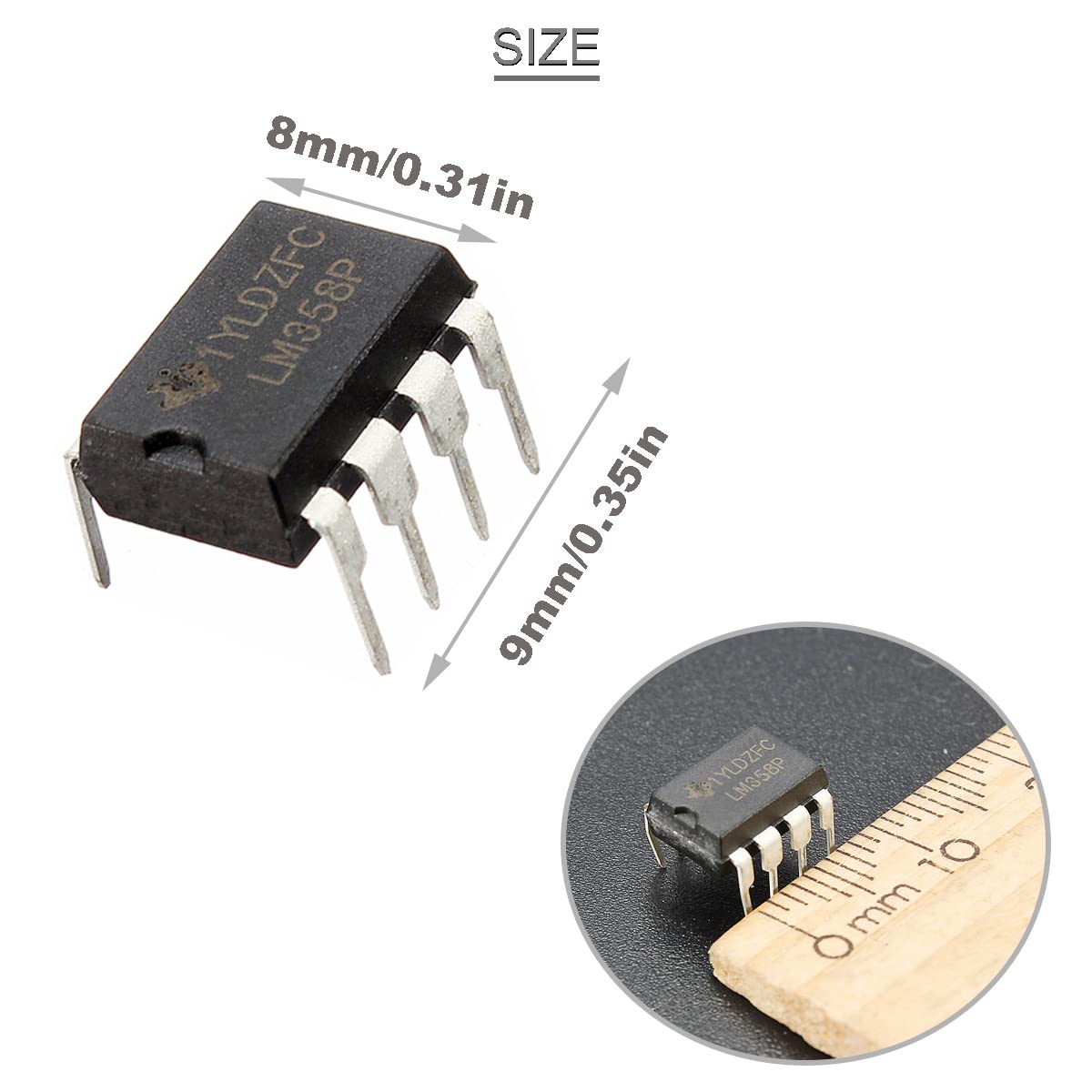 Amazon.co.jp: Youmile 50個 DIP 8 LM358 LM358P 精密デュアル
