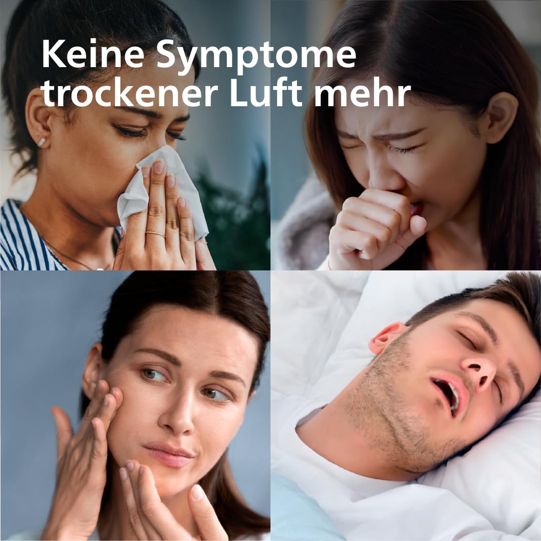 Philips Smart Humidifier HU1509/00, leise, Aromatherapie, Nachtlicht, für Räume bis 38 m²