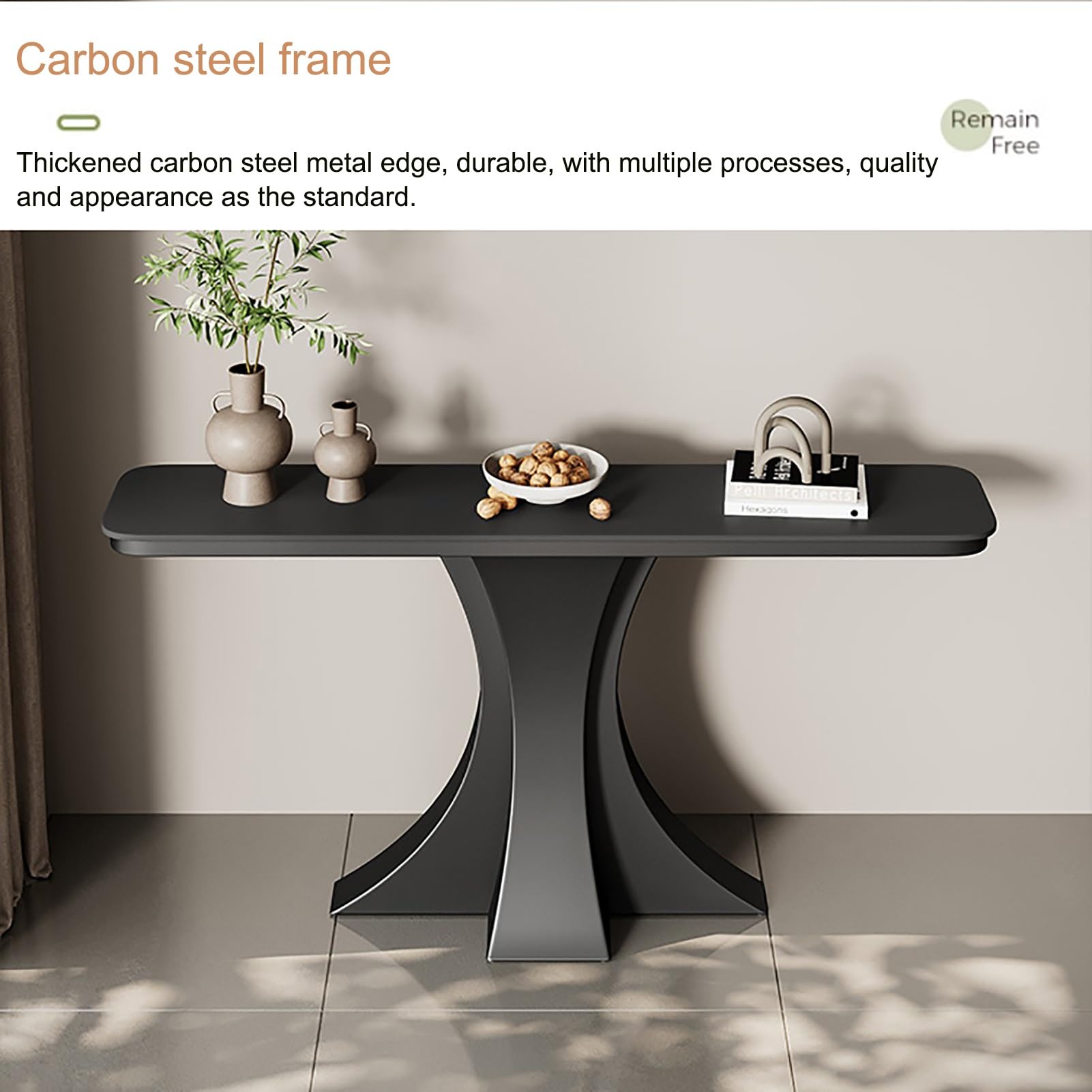 Mesa Consola Moderna, Recibidor de Entrada con Estante Abierto, Mesa de Pasillo Industrial para Entrada, para Sala de Estar, Pasillo, Entrada(White 1,80cm/31.5in)