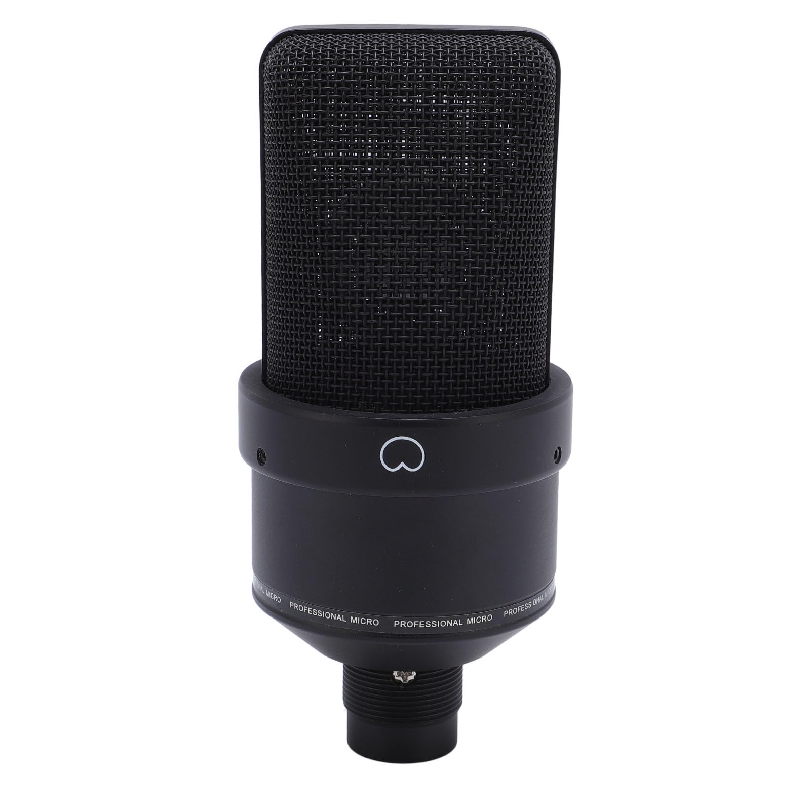 Professionelles Kondensatormikrofon mit Stoßdämpfer und Windschutzscheibe - 20 Hz -20 kHz Frequenzgang, Podcasting, Gaming und Live Streaming (Black)
