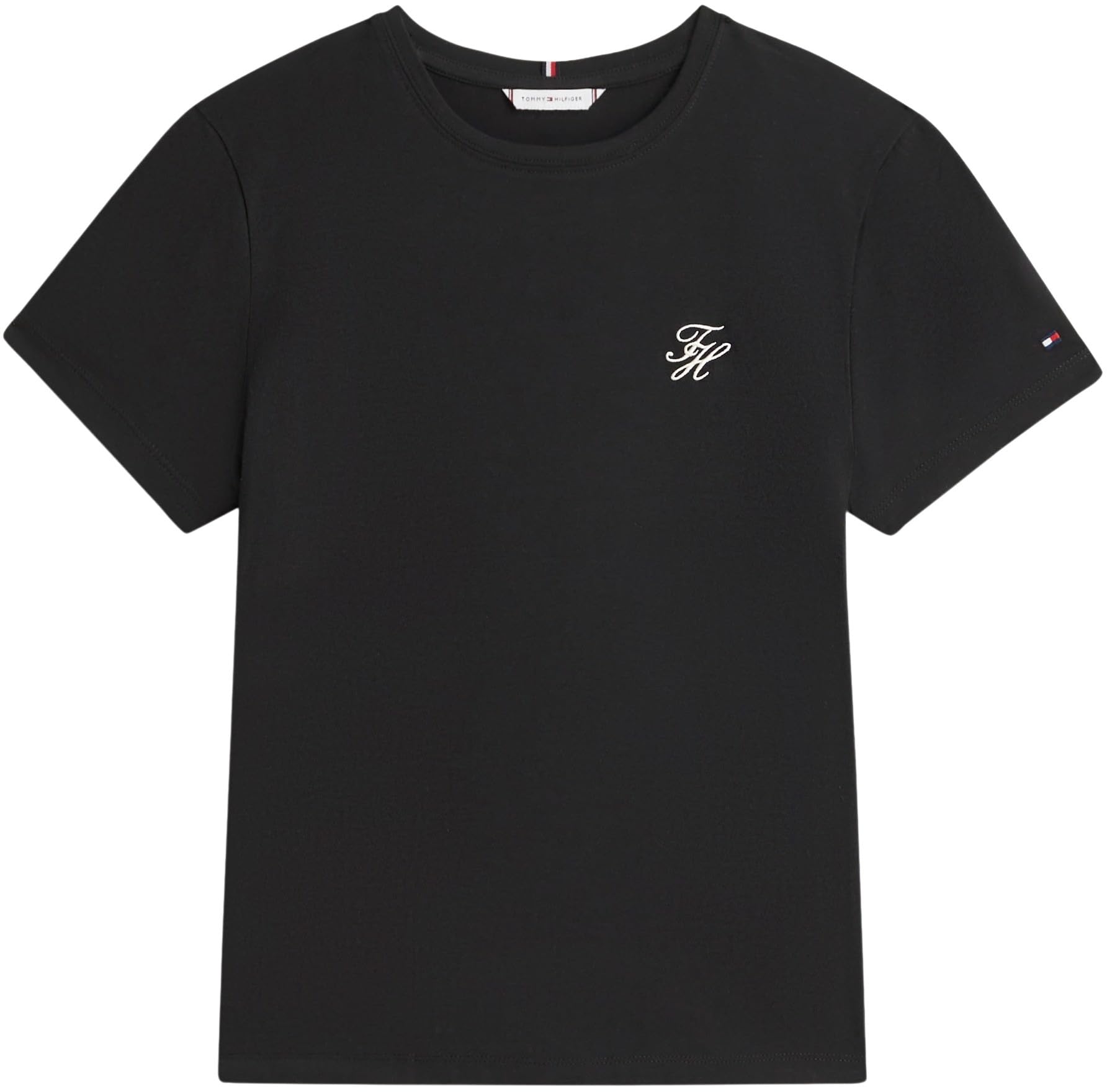 Tommy Hilfiger Damen Th Script Reg C-nk Ss Tee Ww0ww47809 S/S T-Shirt (1er Pack)