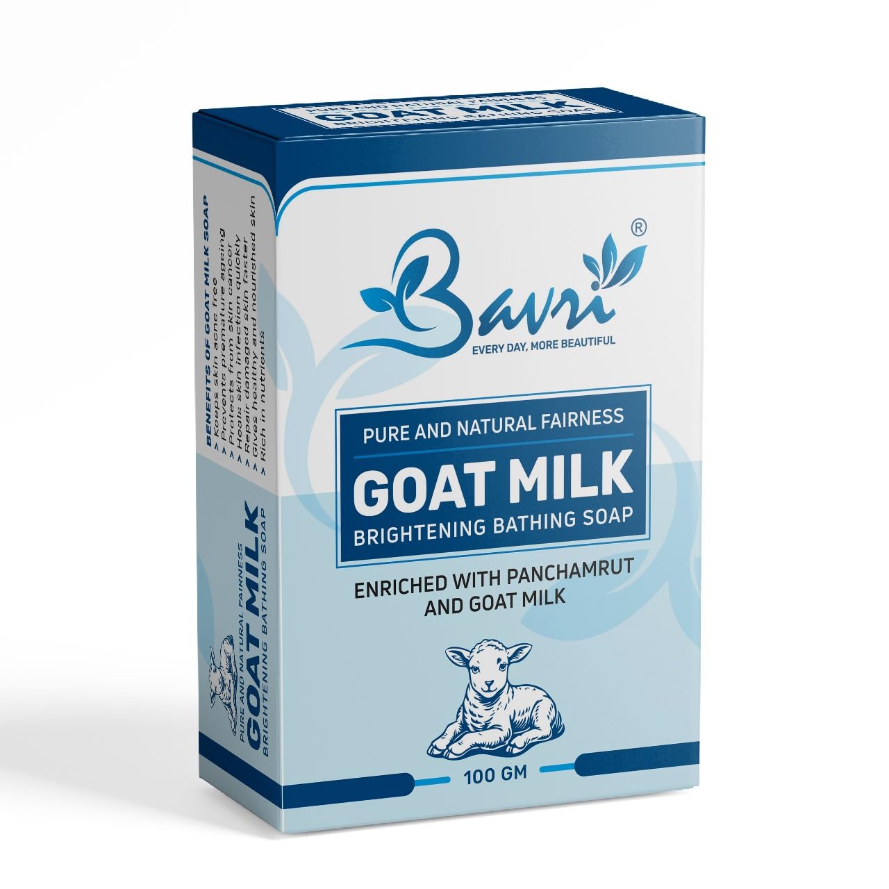Pure & Natural Goat Milk Brightening Bathing Soap | Enriched with Panchamrut | Fairness, Anti-Aging & Acne Control Beauty Bar for Glowing Skin | 100g-picture-29