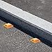 OUNONA Driveway Reflectors Road Reflector Markers, 2pcs Street Pavement Asphalt Markers Square Delineator Highway Garage Reflectors for Speed Bumps, Sidewalks, Pedestrian Yellow