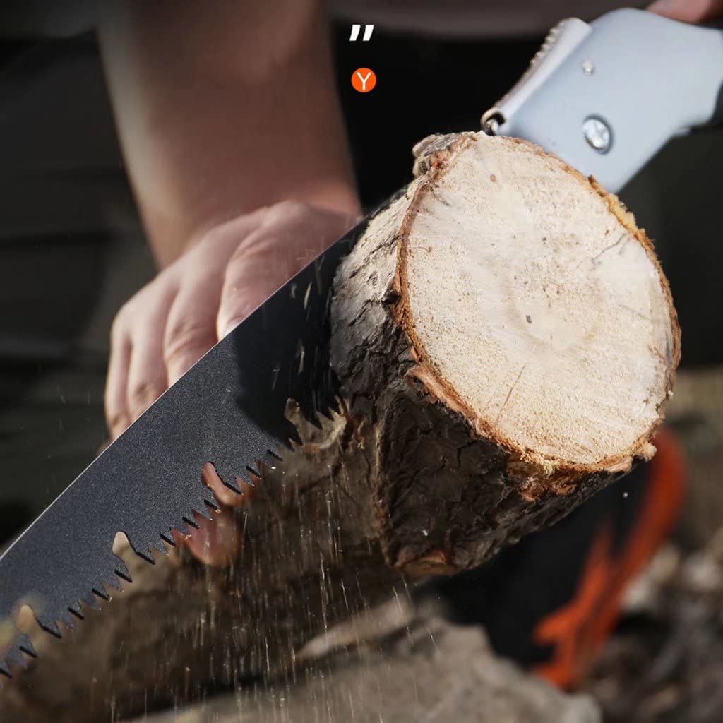 Piła do przycinania z miękkim uchwytem Składany uchwyt, składana piła, piła do drewna, składana piła ręczna do Bushcraft, cięcie drewna, kemping, przycinanie drzew + przycinanie