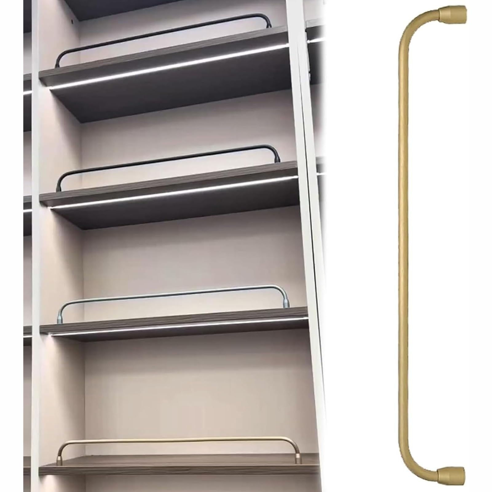 Barres de sécurité pour étagères et meubles de rangement, support réglable en métal de 14-42" pour placard