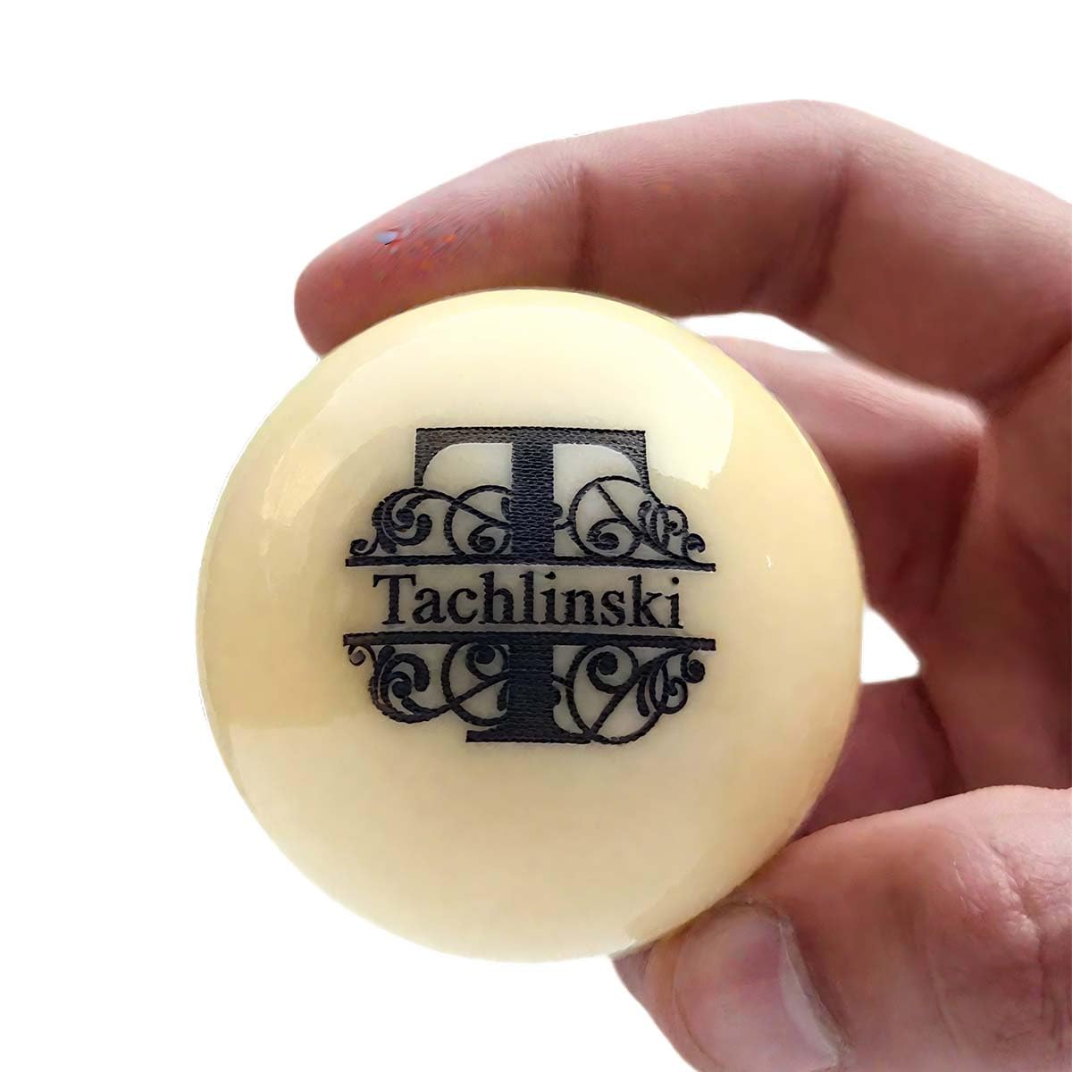 Personalized Billiards Ball With Engraving Name, Custom Monogram Billiard Decor For Billiards Enthusiast Perfect Holiday Birthday or Sports Gift