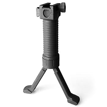 Amazon.co.jp: SHENKEL バイポッドグリップ 伸縮 ワンタッチ