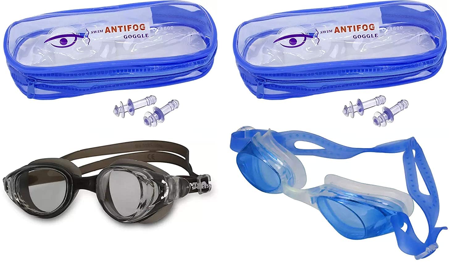 Confidence Combo Of 2 Pcs Swimming Anti Fog Goggles for Men/Women/Kids/Girls/Boys (B09V7L5TCZ) Amazon Price History, Amazon Price Tracker