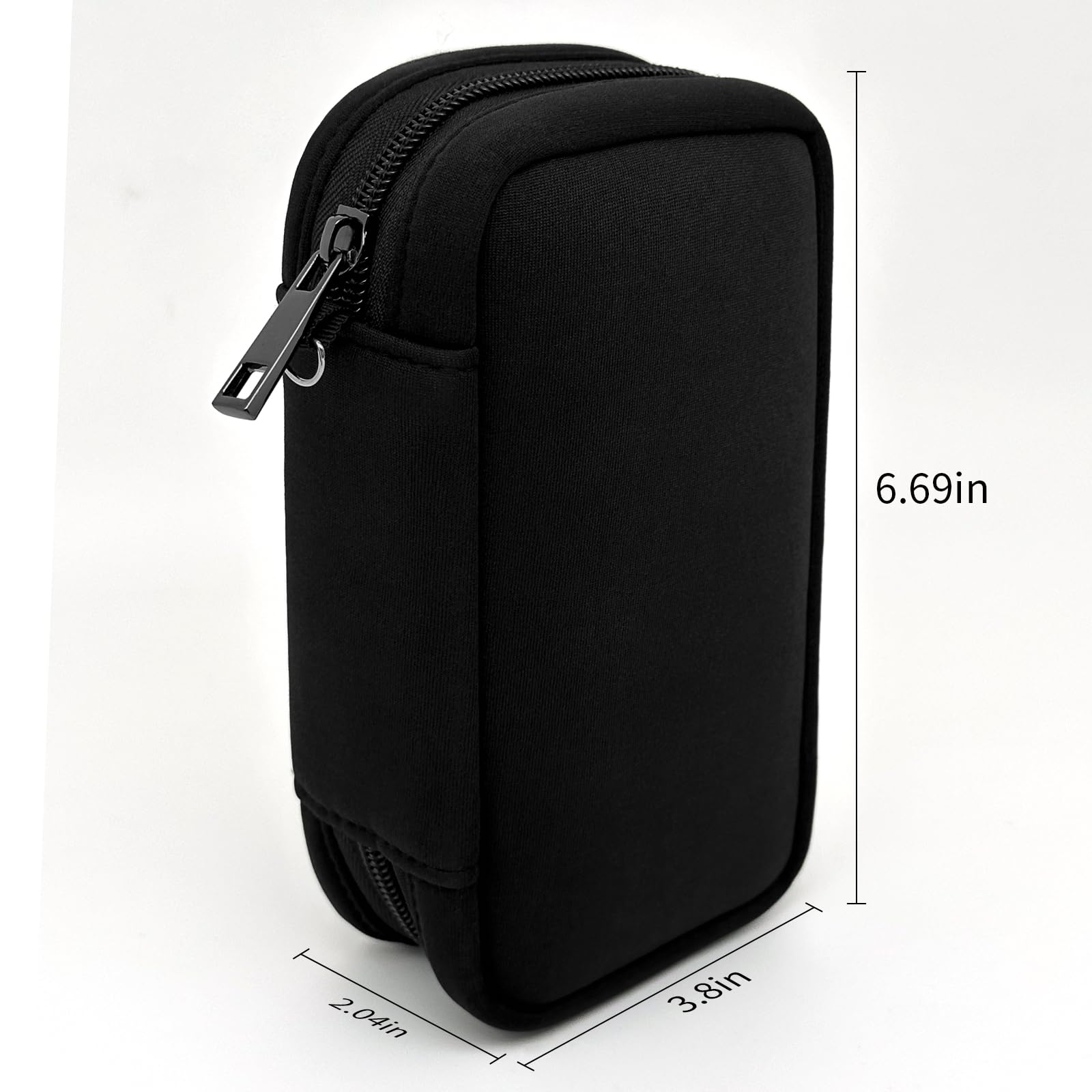 Lacdo USB Organiseur électronique Sac De Câble De Voyage Pochette Accessoires Techniques Étui De Portable Étui Double Couche Pour SanDisk/SamData/Samsung Clés USB, Banque D'alimentation, Bleu
