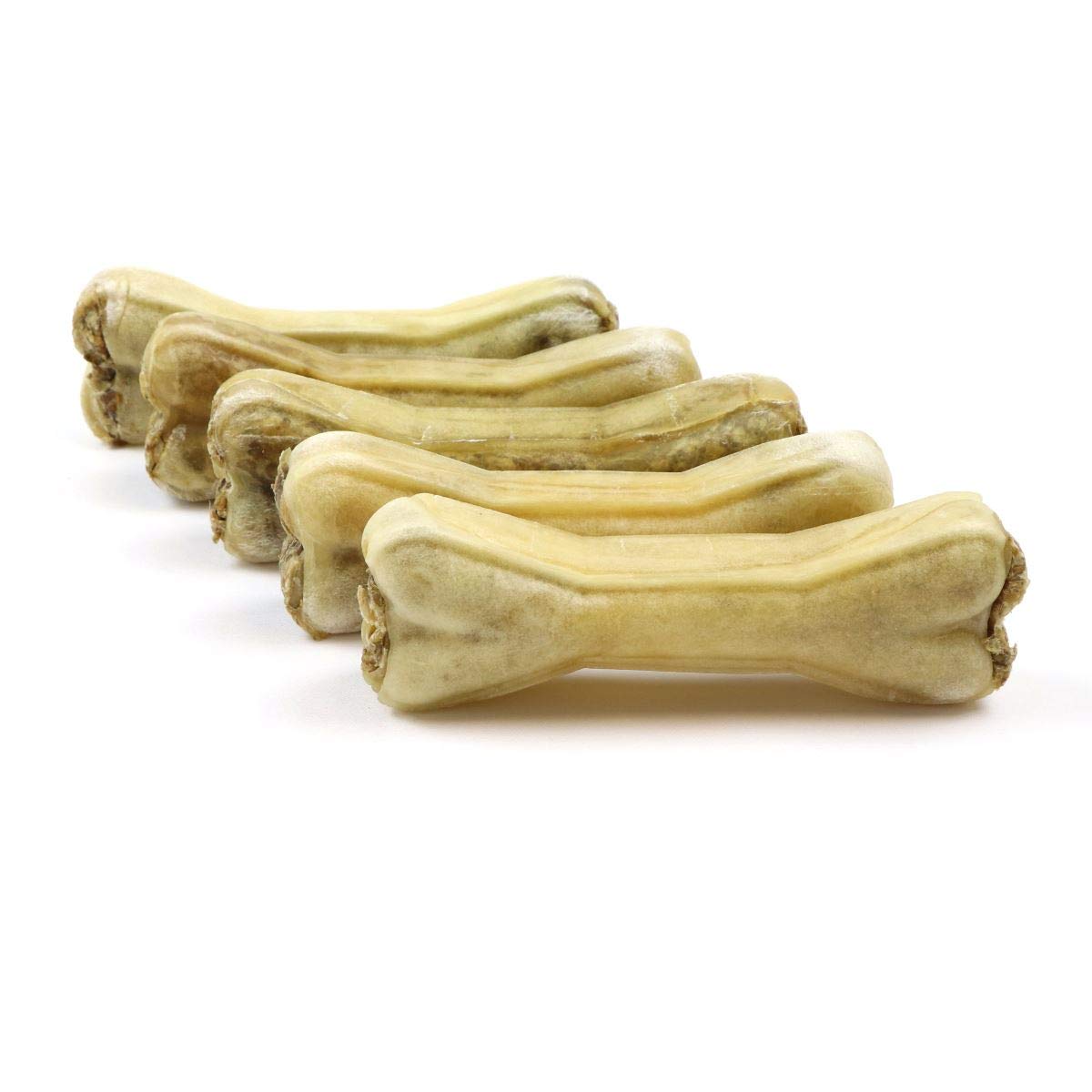 DOGBOSS Huesos masticables Ingredientes 100% Naturales, Diferentes tamaños y sabores (5 Huesos con energizantes, 22 cm)