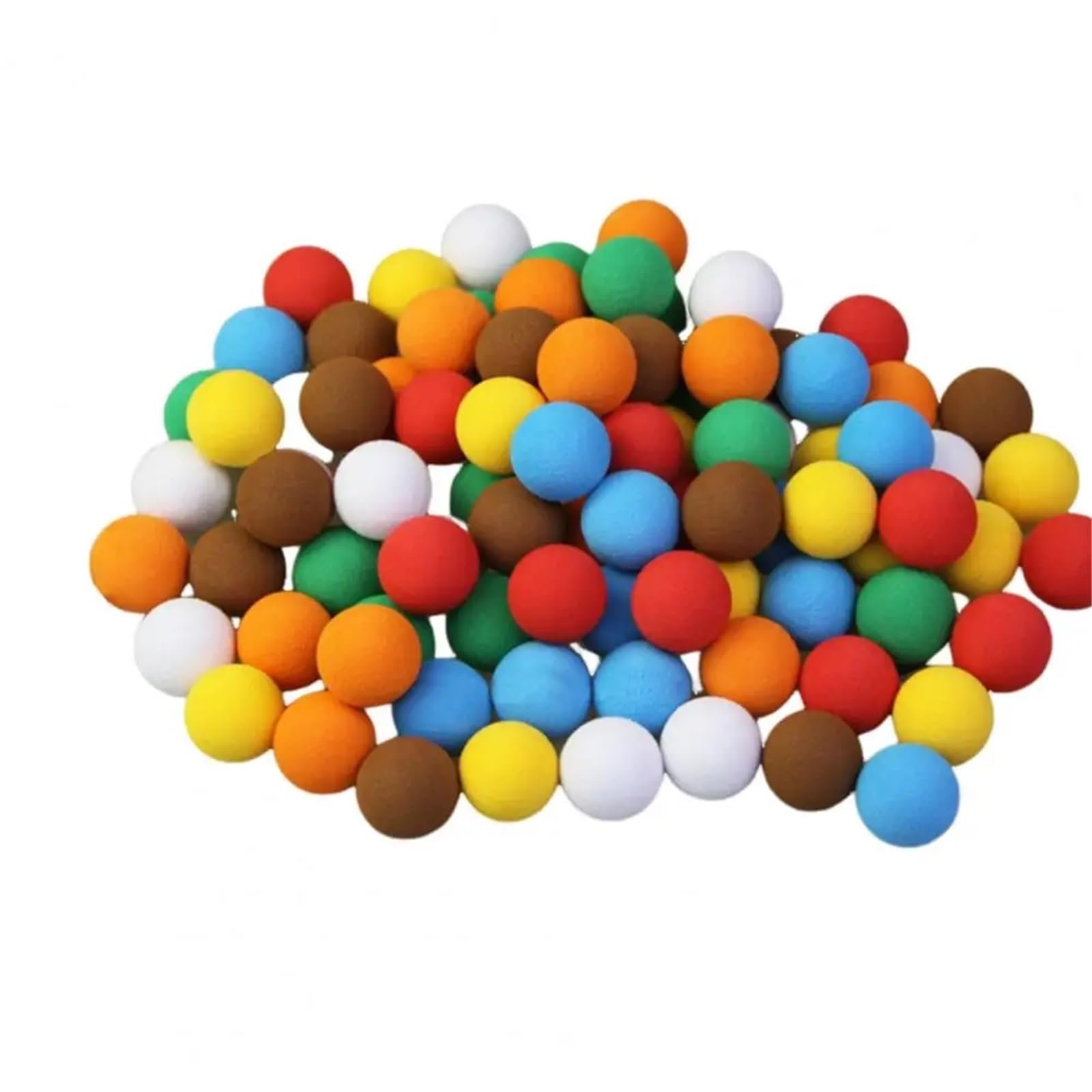 Golf-Schaumstoffball, Schaumstoff-Golfbälle Mehrfarbig 2,15 cm 40 STK