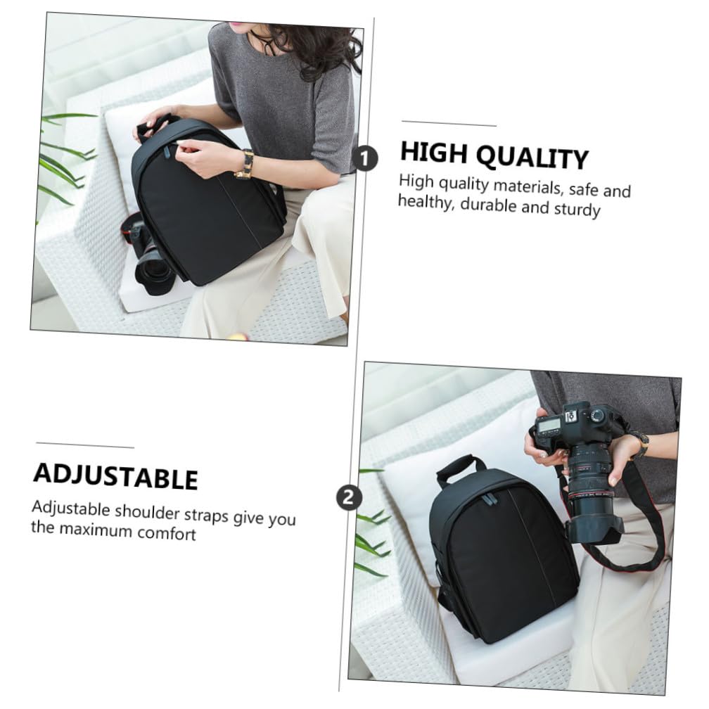 COHEALI Zaino per Fotocamera Reflex in Nylon Resistente Spazio per Treppiede, per Fotografi Uomo e Donna Durante Viaggi e Escursioni