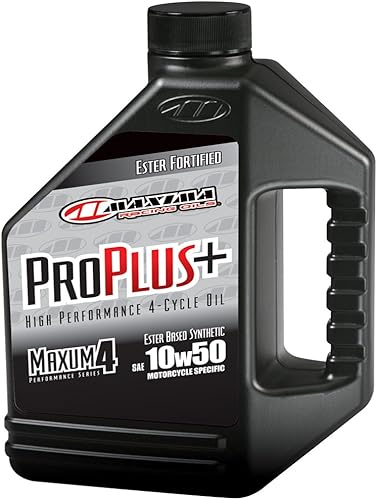 Maxima Racing Oils 30-199128-2PK Pro Plus+ 10w50 - Aceite sintético para motor de motocicleta, botella 1G, paquete de 2