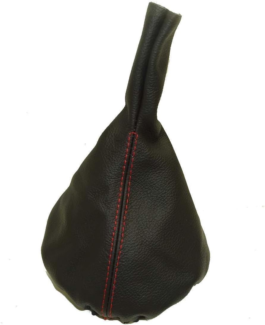 Ltd for Porsche 944 (1982-1985) Porsche 924 (1982-1989) Manual Shift Boot Shift Boot Black Italian Leather Red Stitching