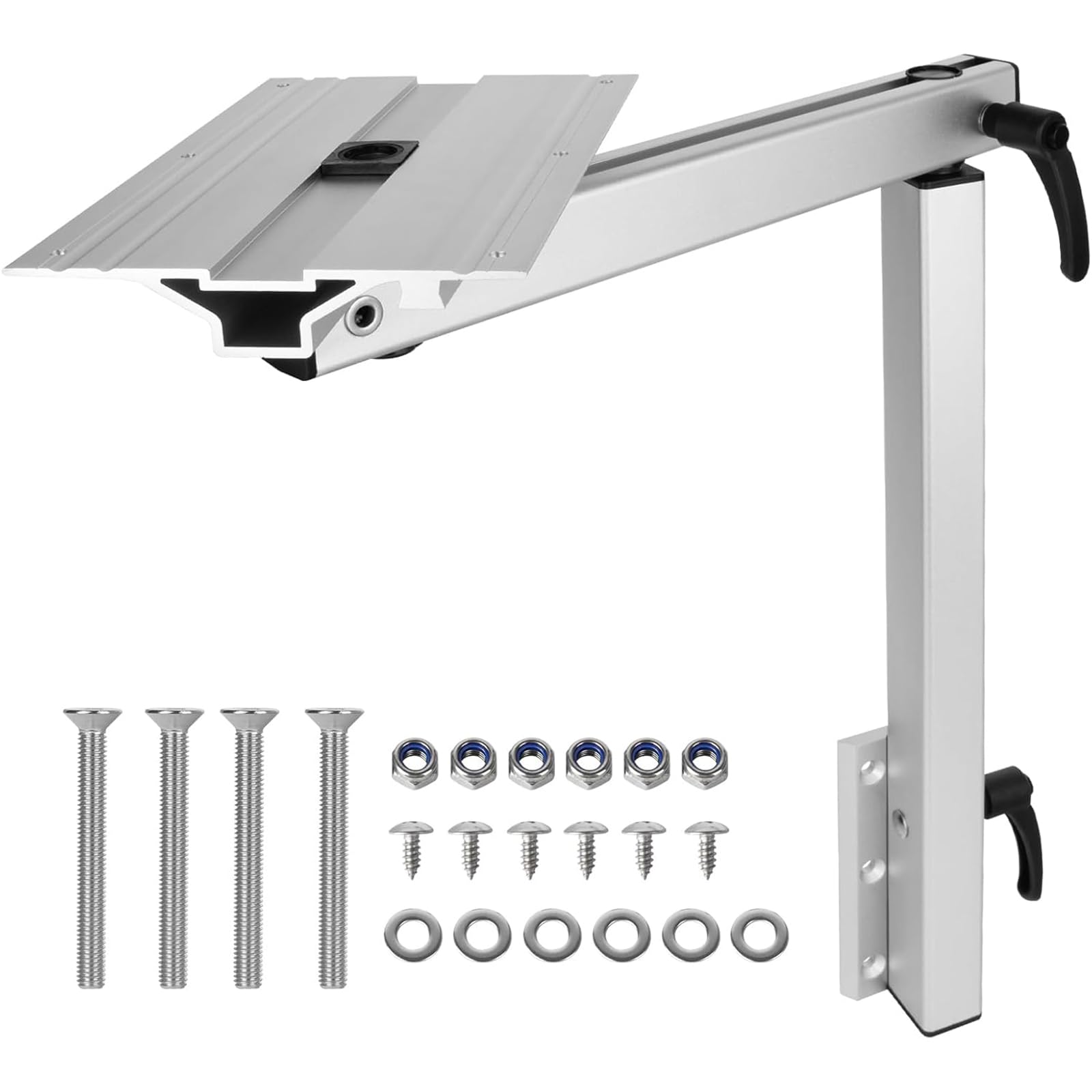 Gambe del tavolo rimovibili, staffe per gambe del tavolo regolabili a 360 gradi, Supporto da tavolo da Tavolo Staffa per mobili fai da te per camper, barca, laptop, camper, pontoni