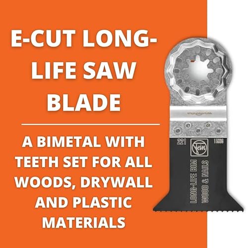 Miniatura 3 de Fein Starlock 63502221290 - Hoja de sierra de larga duración con corte E, corte de precisión para madera, paneles de yeso y plásticos, bimetálico