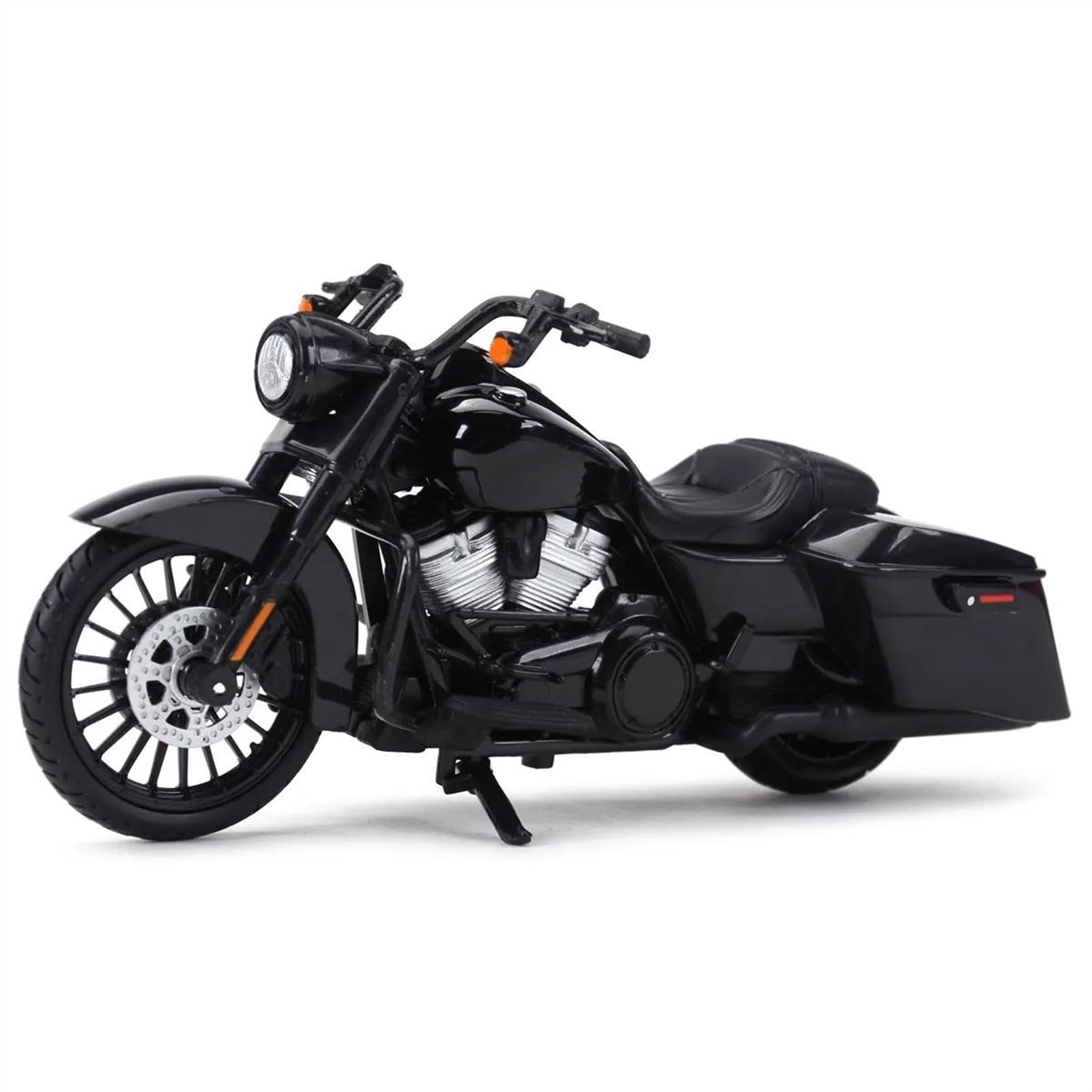SEYXF Motorbike Toy 1:18 for Harley for Davidson for Road King Special 2017 Motorcycle Model Toy Collection(Black- Silver)