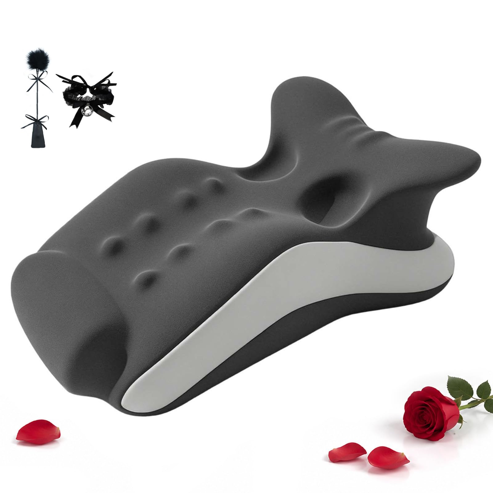 Memory Foam Intimacy Wedge, Ergonomic Pillow for Couples & Sitting (A)