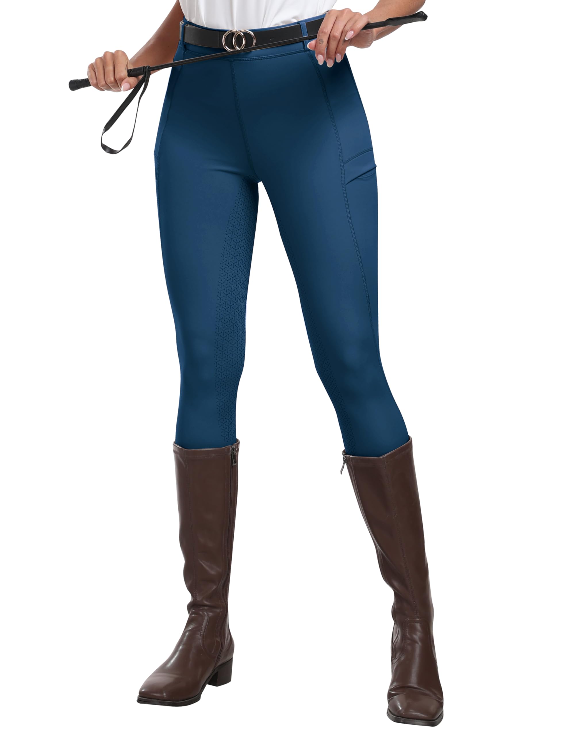 MoFiz Pantalones Hipica Mujer Pantalones Ecuestres Silicon Full Seat Mallas Equitacion Pantalones para Verano