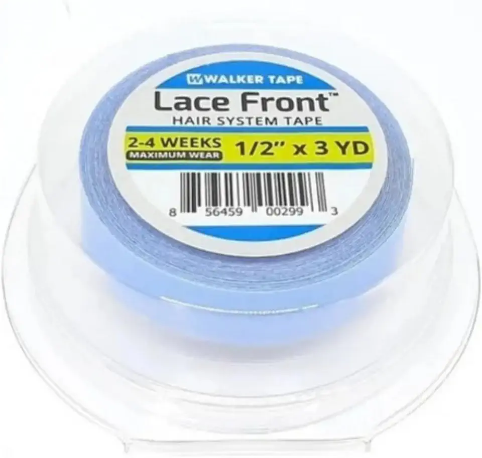 WalkerTape Fita Adesiva para Lace Front – Ultra Forte, 3 metros X1,27cm, Hipoalergênica, Resistente à Água, Fácil de Aplicar – Ideal para Perucas, Próteses Capilares e Mega Hair