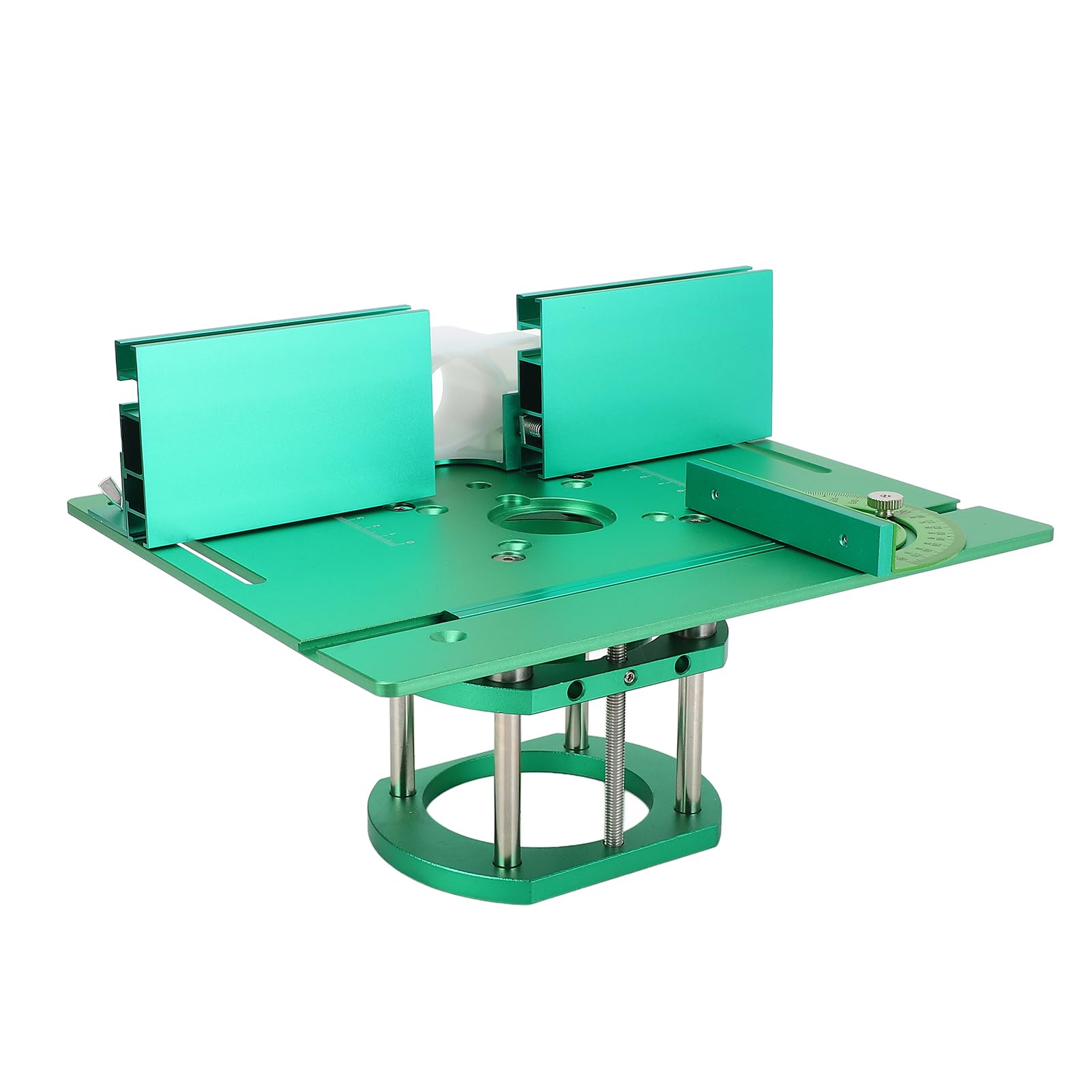 Fabater de Placa de Fresado para Carpintería de Alta Precisión, Kit de de Fresado Manual Versátil, Elevador de Mesa Verde Estable para Mayor Eficiencia, Ideal para Entusiastas del Bricolaje