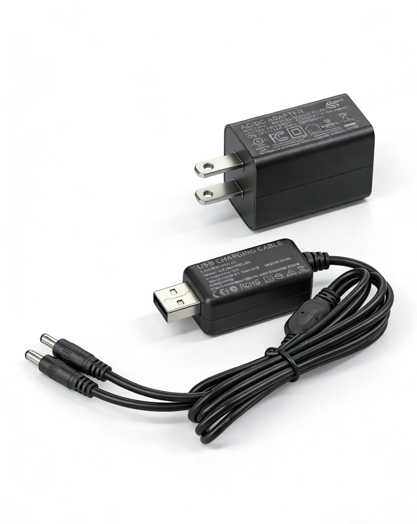 SAVIOR HEAT Charger USB-DC Dual Port Wall Adapter for 7.4V 2200mah