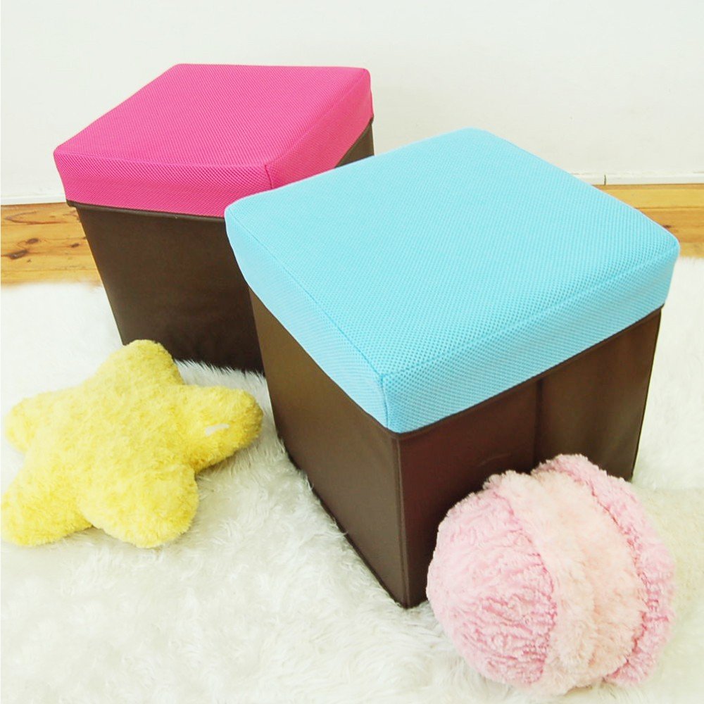 ボックスチェア Amazon.co.jp: ウィキャン 収納付き椅子 ブルー S ボックスなイス WJ