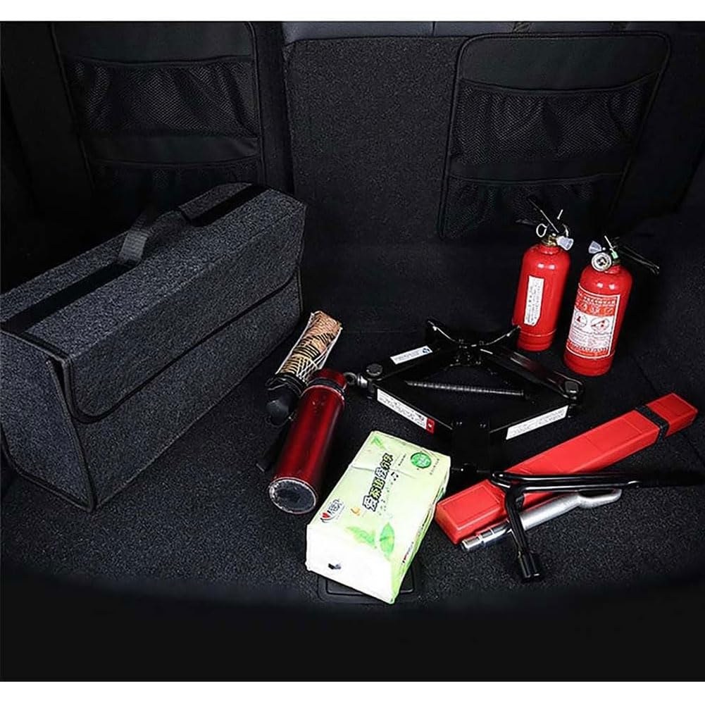 Auto Organizer Bagagliaio per Benz GLE (V167 C 167) GLS (X167), Pieghevole Bagagliaio Organizzatore Portaoggetti Stoccaggio Accessori,A/Black