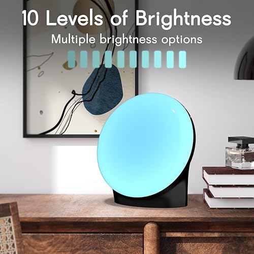 Miniatura 4 de BrownNoise Máquina de ruido blanco con 30 sonidos relajantes, máquina de luz nocturna y sonido de 12 colores, 36 niveles de volumen, 5