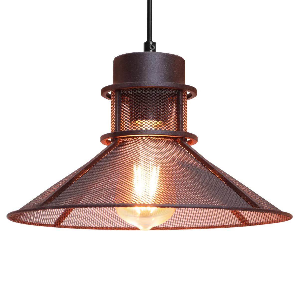 Long Life Lamps Company Industrial Ceiling Rustic Copper Scone Pendant Light H3075 from B&Q