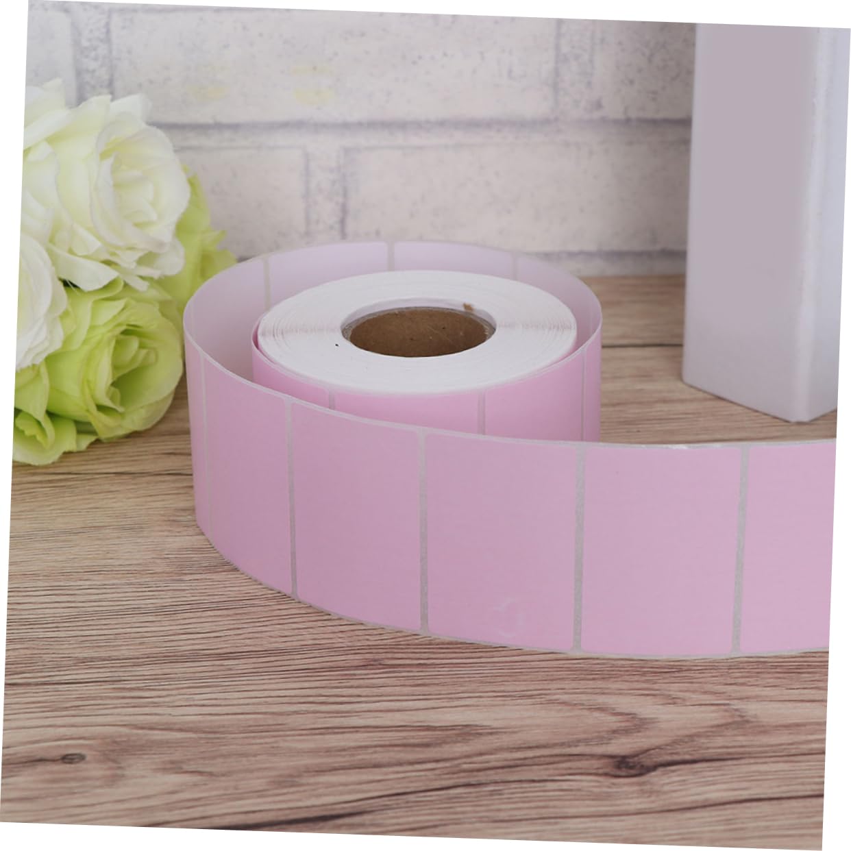 Etichette Rosa in Carta Termica per Etichettatrice Autoadesive Resistenti All'acqua, 2 Pezzi da 60x40mm Chiare e Precise per Spedizioni
