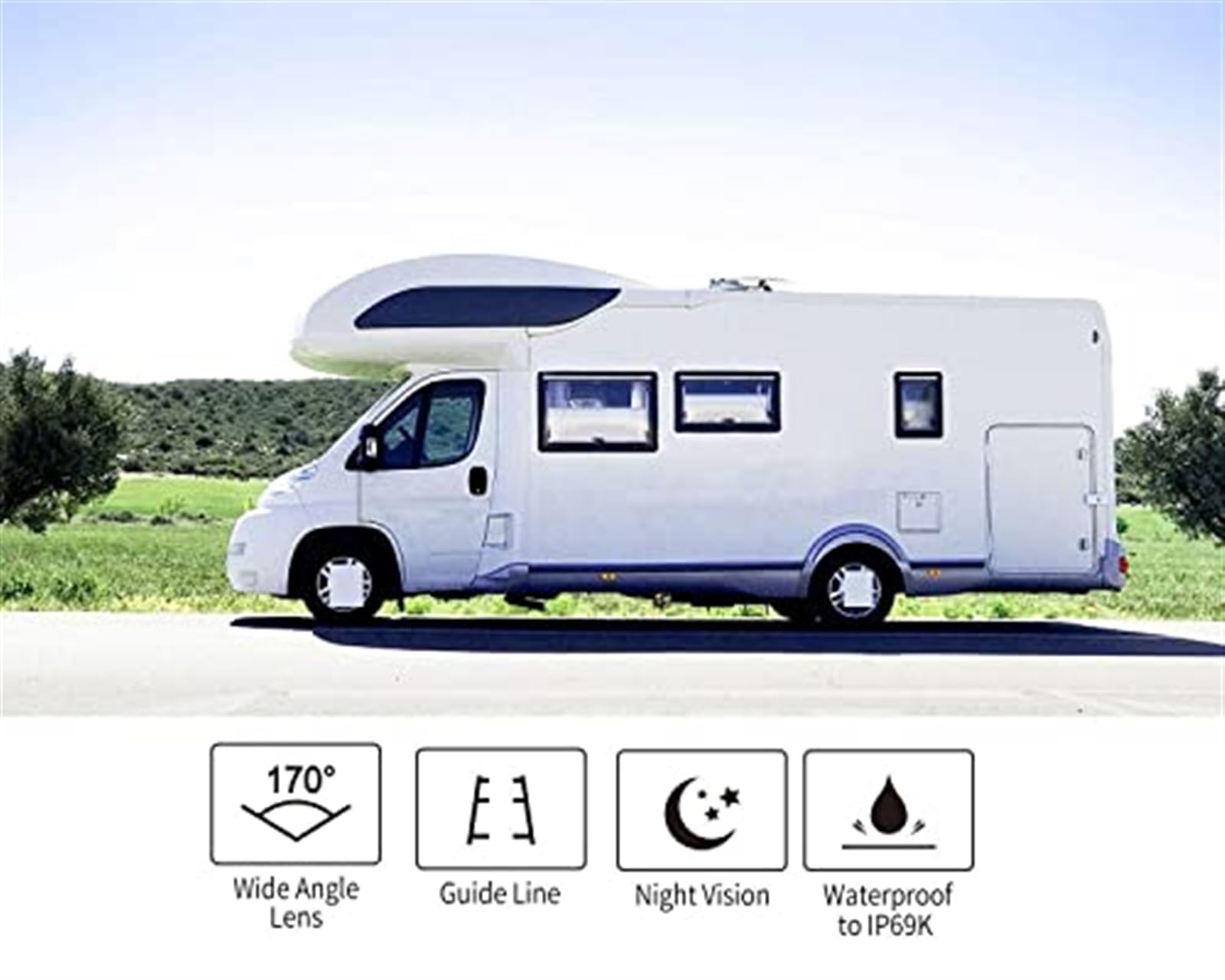 Kamera ze światłami stopu HD 720P +7 monitorów, do NISSAN, NV1500 NV2500 NV3500 NV Cargo Van 2012-2019 Transporter Kamera tylnego światła stopu samochodu