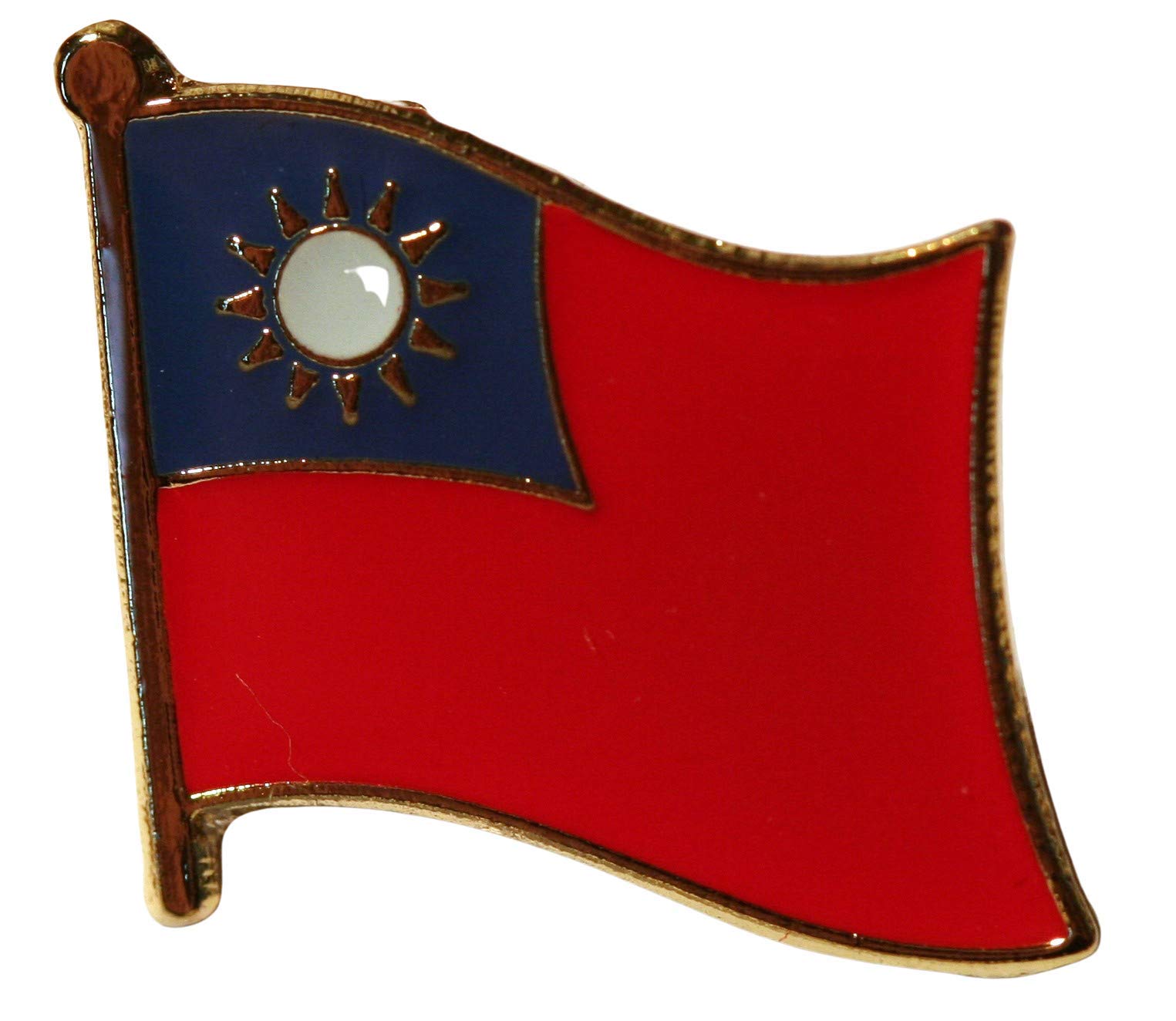 Buxton's Badges Multiple Taiwan Flag Pin Badge