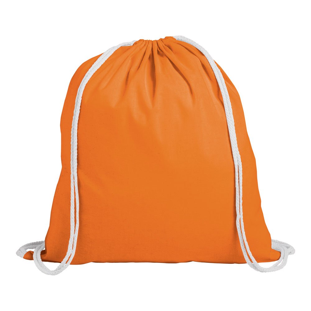 eBuyGB Cotton Drawstring Rucksack Children's Backpack, 2.7 L, Orange