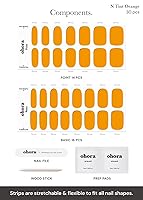 Vista 54 de ohora - Tiras de uñas de gel semicuradas (N Silver Chrome), blancas, metálicas, para cualquier lámpara de uñas UV/LED, larga duración, con 2