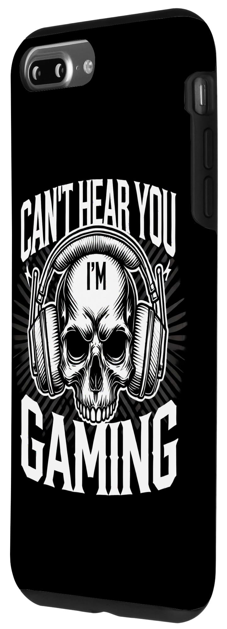 Cant Hear You Im Funny Gaming Video Games Lover Skull Gamer Case for iPhone 7 Plus/8 Plus - Image 2