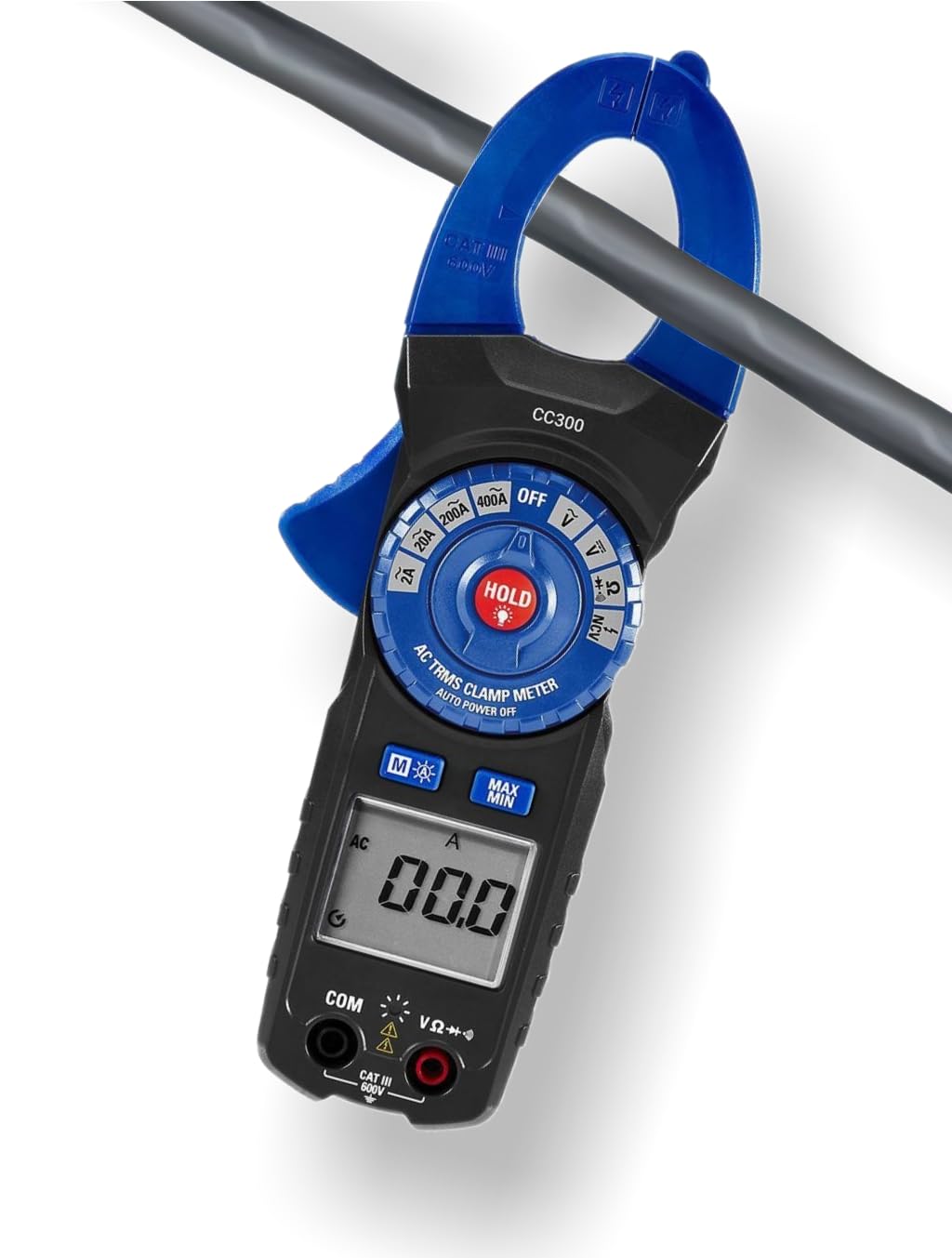Fits CEN-TECH 400 Amp TRMS Auto-Ranging Digital Clamp Meter - Measure AC/DC Voltage, Resistance, Diode, AC Current, Non-Contact Voltage Testing, & Continuity, CATIII 600V Safety Rating