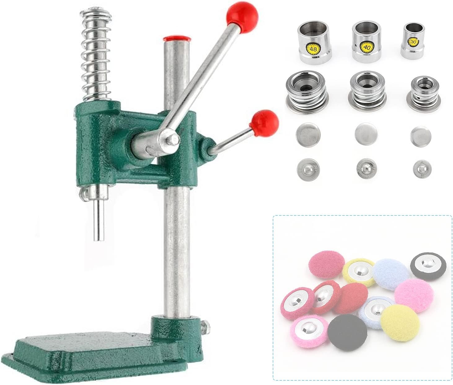 IRONWALLS Fabric Button Maker, Handmade Fabric Covered Button Maker