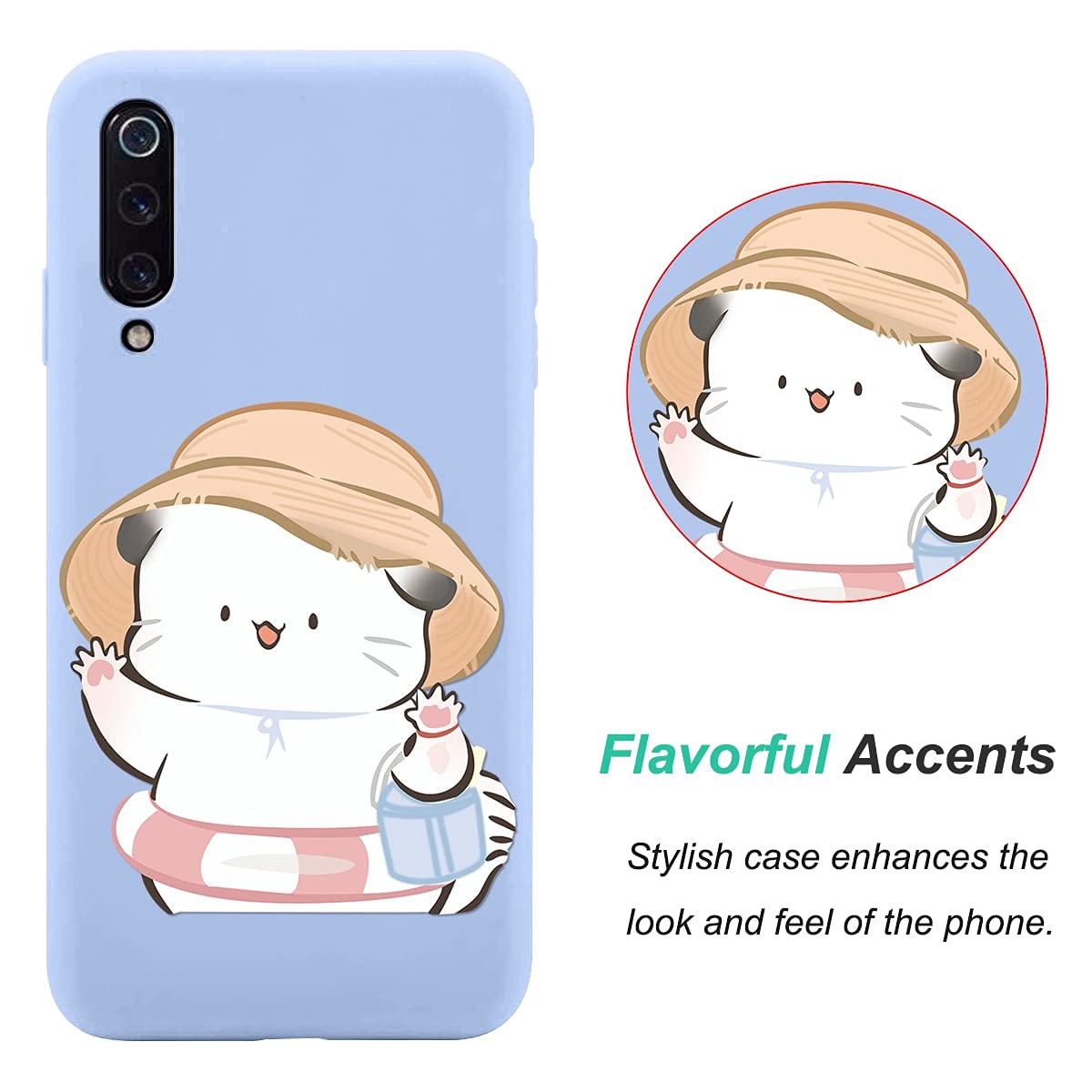 Yoedge 2 Cover Per Xiaomi Redmi Note 8 Pro – Morbide TPU Matte Con Farfalla Floral (Viola Chiaro)