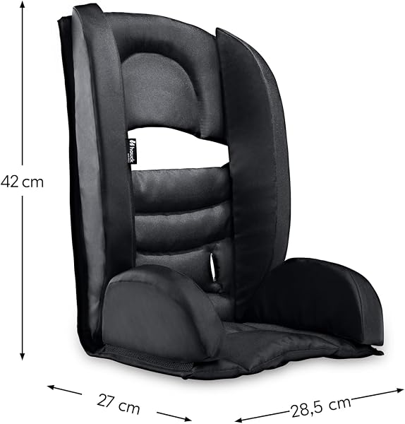 hauck Réducteur de Siège pour Remorque Velo Enfant Dryk Duo & Dryk Duo Plus, dès 6 à 18 Mois, Confortable et Rembourré, Facile à Nettoyer, Bike Trailer Comfort Seat, Noir - 3