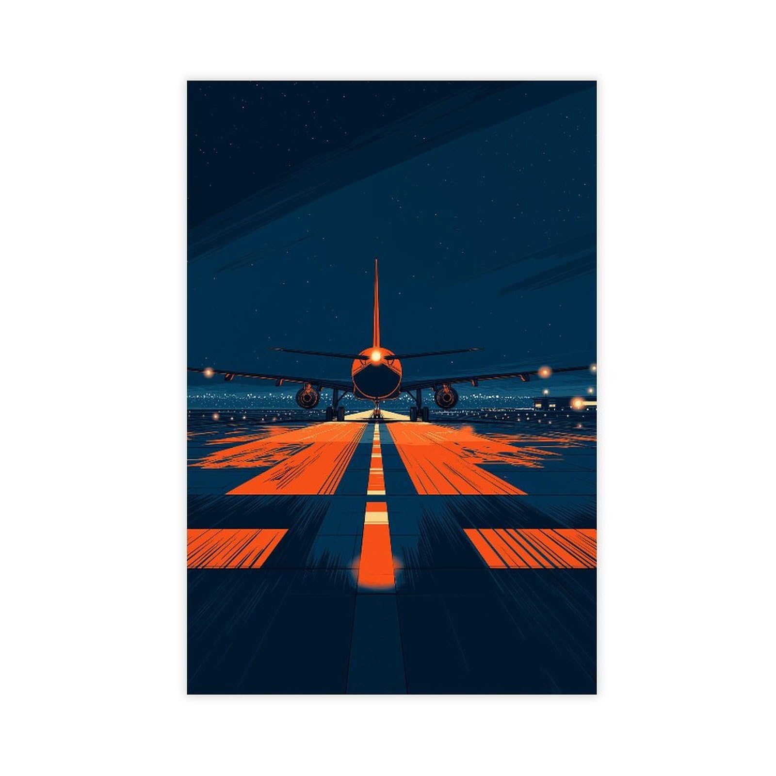 MRYCQ Airplane Poster Canvas Poster for Dorm Room Decor Gift