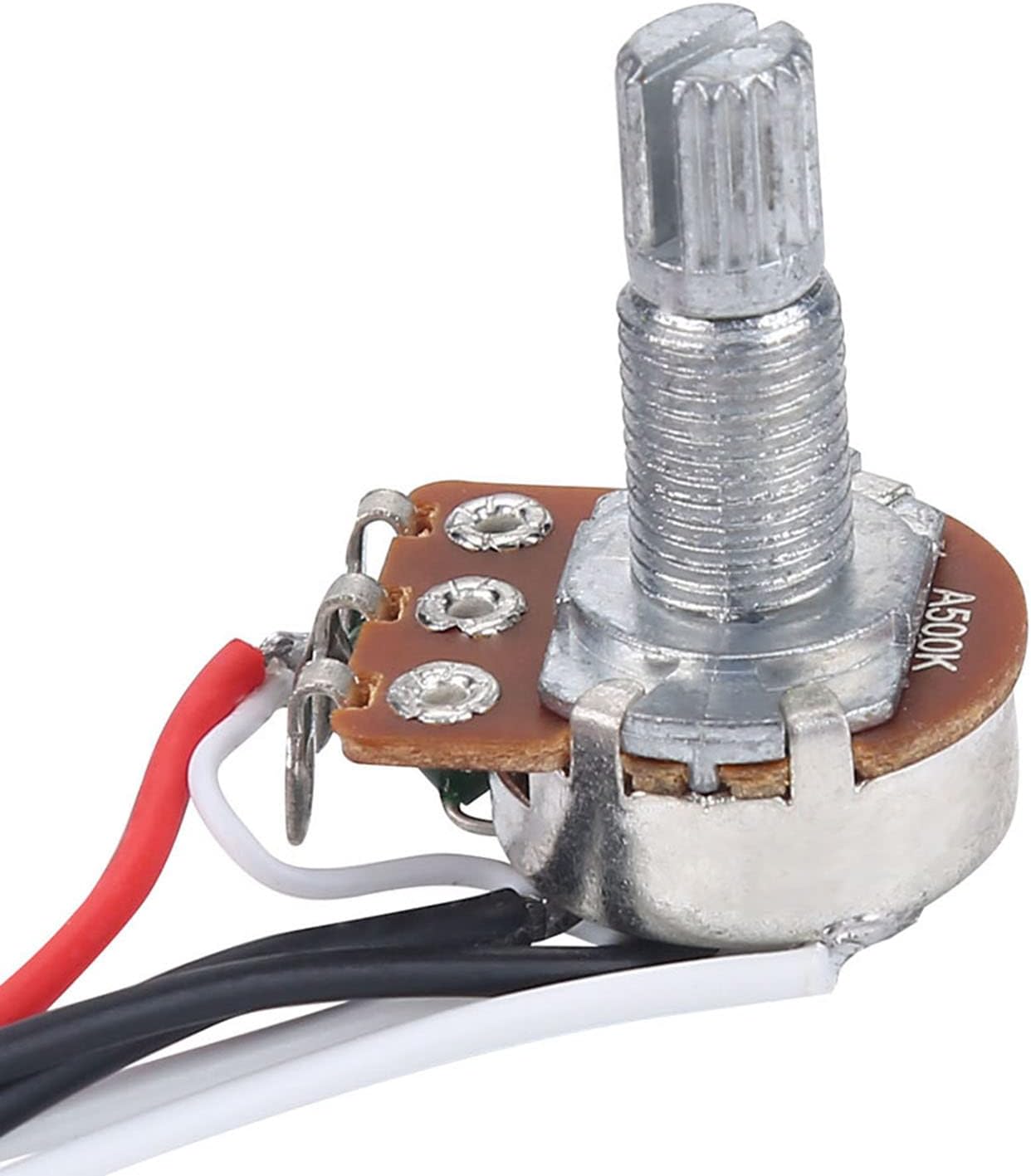 Electric Guitar Wiring Kit, Complete 3-Way Switch Harness with 2 Volume 1 Tone 500K Pots, Professional Guitar Electronics Kit for Musicians, DIY Builders, Repair Technicians, Bass Guitar Modifications