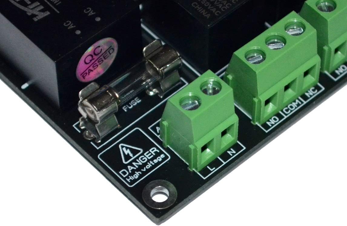 Wi-Fi 3 Channel Light Voltage ON/Off Controller/Sequencer/System AC Voltage Range 110V-220VAC 50-60Hz Works for DCVoltages up to 100V DC Controllable by WiFi / ESP8266 (EMR for AC/DC)
