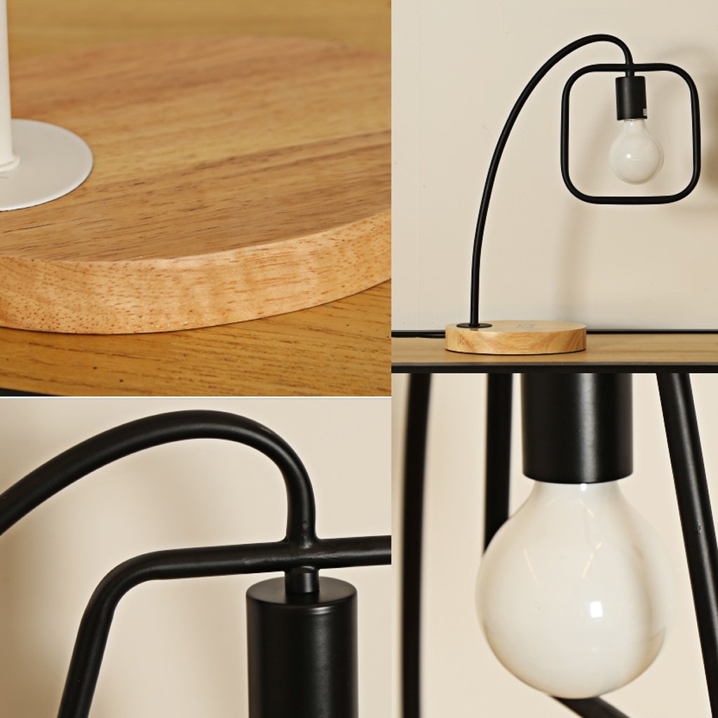 Lampada Da Tavolo In Metallo Argento - Design Semplice Con Interruttore, Per Camera Da Letto, Soggiorno, Ufficio - 5