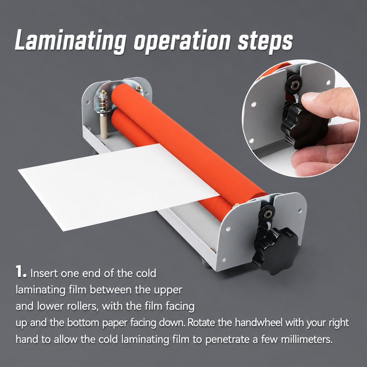 12 Zoll A4 Manueller Kaltlaminator Handkurbelmaschine