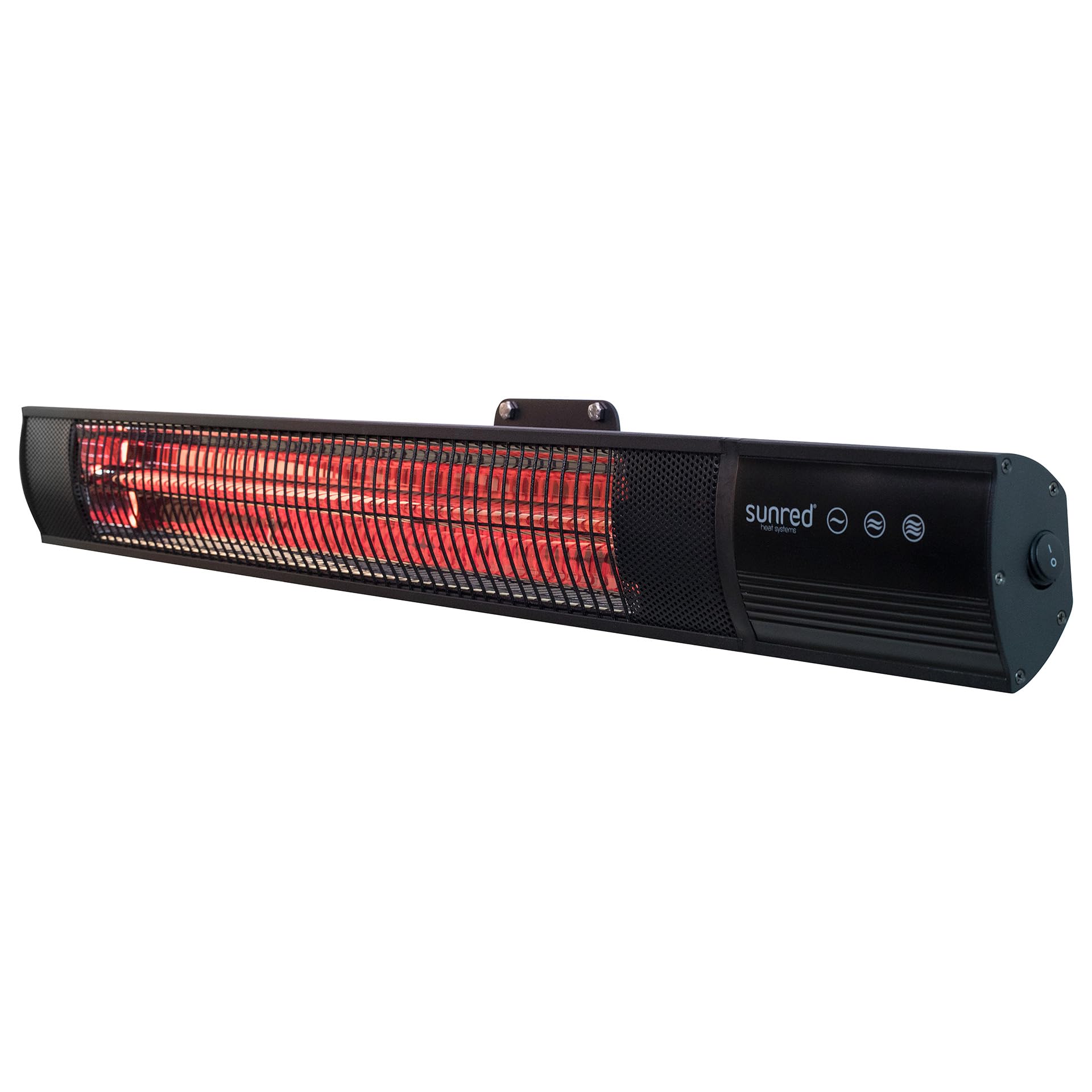Sunred Grzejnik ścienny 2500 W, promiennik podczerwieni, na taras (czarny)