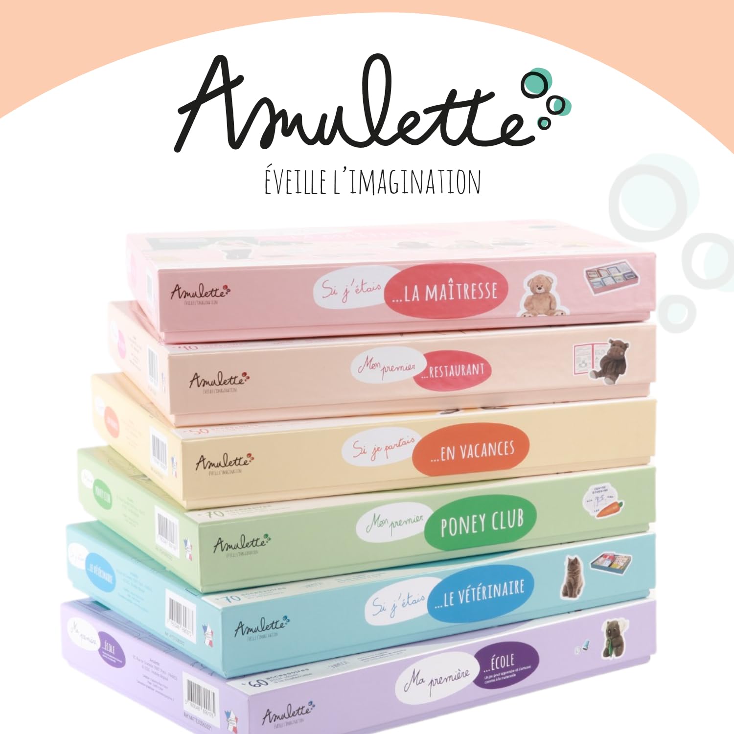 Amulette - Coffret Mon Premier Restaurant - Jeu Éducatif 5 à 10 ans - 40+ Accessoires pour Jouer à Créer son Restaurant - Jouet Cadeau Enfant Fille Garçon Métier Cuisine - Fabriqué en France - CHEF