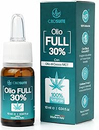 CBDSUITE Olio di Canapa 30 | Distende e Rilassa | 100% Naturale e Certificato da Laboratori Terzi | Made in Italy